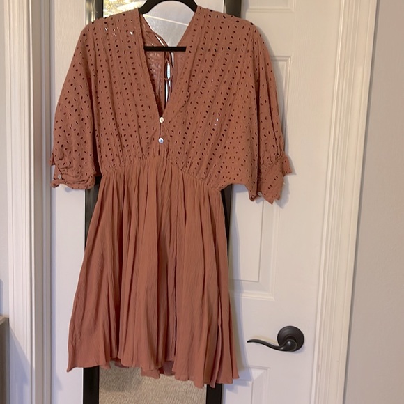 NWOT VICI One With Nature Boho Dress in Clay - Picture 3 of 6